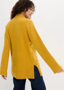 Online Oversize Pullover mit Turtleneck und Seitenschlitzen Damen Bekleidung·Umstandsmode|Bekleidung·Jeans