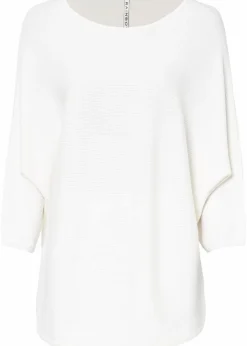 Sale Oversize Ripp-Pullover aus Viskose-Mix Damen Strickmode|Pullover & Strickjacken