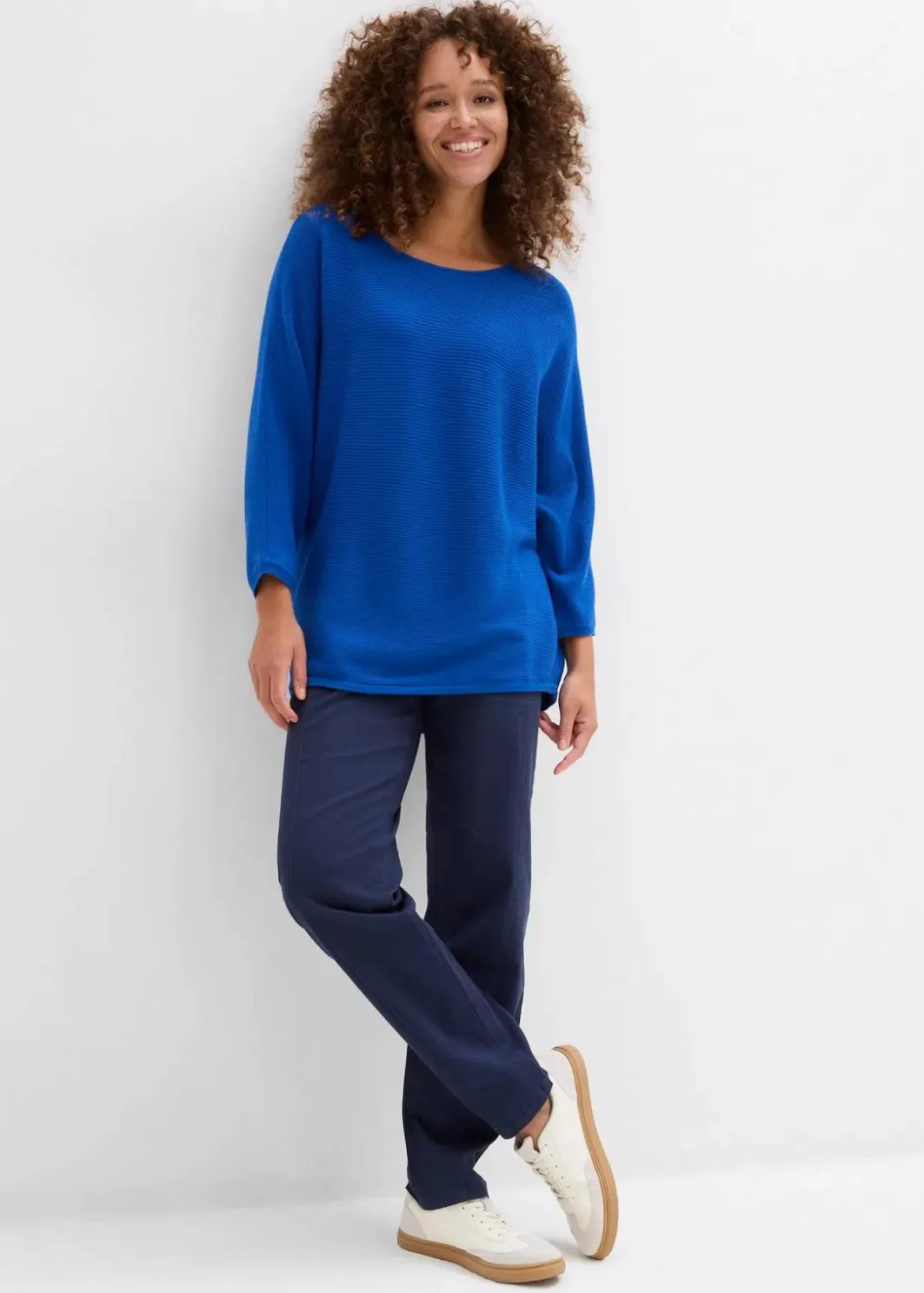 Sale Oversize Ripp-Pullover aus Viskose-Mix Damen Strickmode|Pullover & Strickjacken