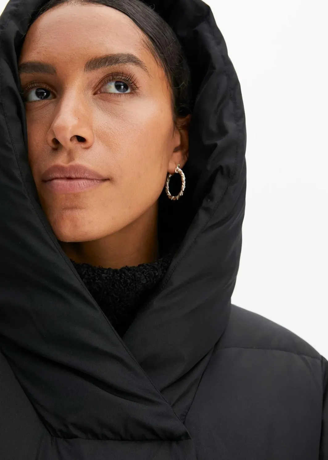 Clearance Oversize Steppmantel Damen Bekleidung·Hosen|Nachhaltigere Materialien