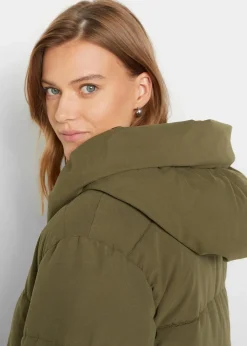 Damen bonprix Jacken & Mäntel|Nachhaltigere Materialien|Oversize Steppmantel