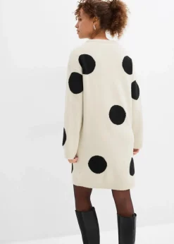 Discount Oversize Strickkleid mit Punkten Damen Bekleidung·Umstandsmode|Strickmode
