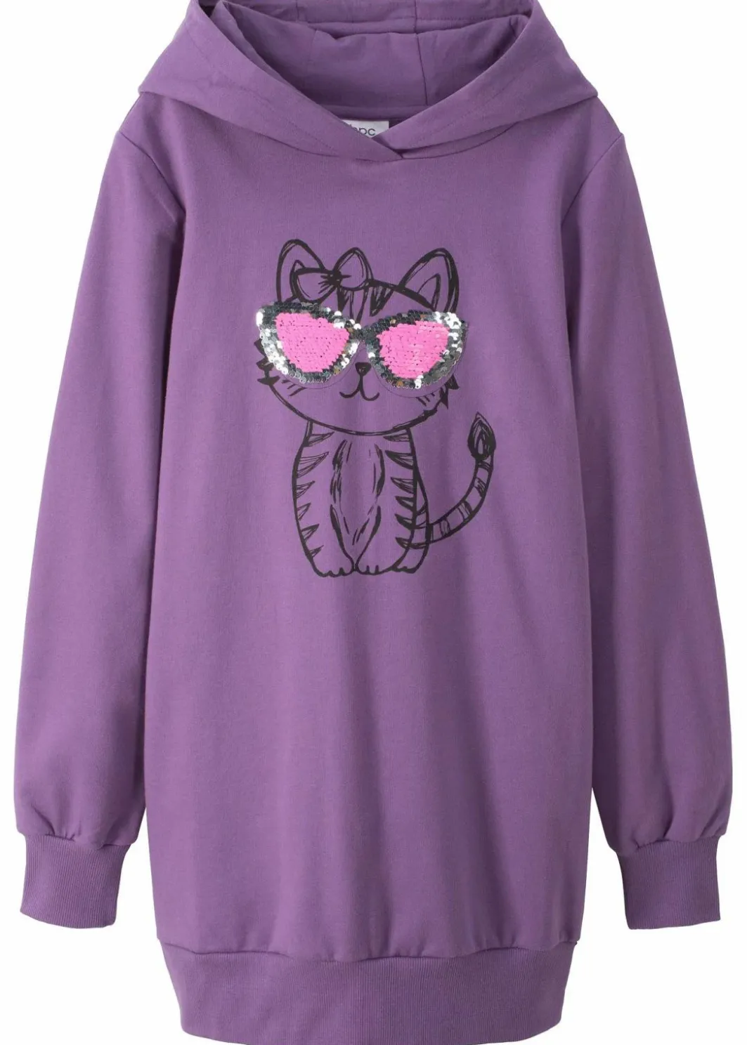 Kinder bonprix Mädchen 9-16 Jahre·Kleider & Jumpsuits|Mädchen 2-8 Jahre·Nachhaltigere Materialien|Oversize Sweatkleid aus reiner Bio-Baumwolle