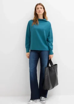 Damen bonprix Bekleidung·Röcke|Bekleidung·Blusen & Tuniken|Oversize Sweatshirt aus weichem Scuba