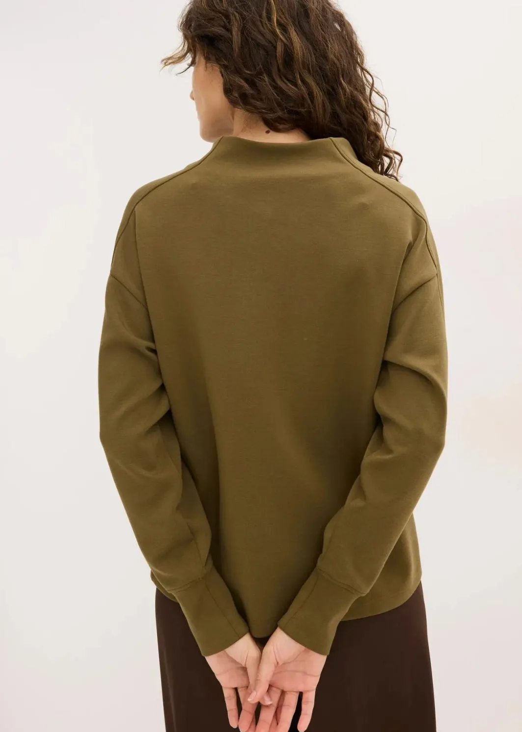 Discount Oversize Sweatshirt aus weichem Scuba Damen Sweat|Basics
