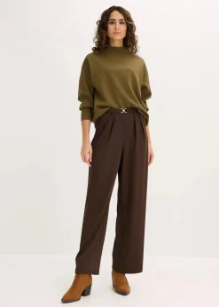 Discount Oversize Sweatshirt aus weichem Scuba Damen Sweat|Basics