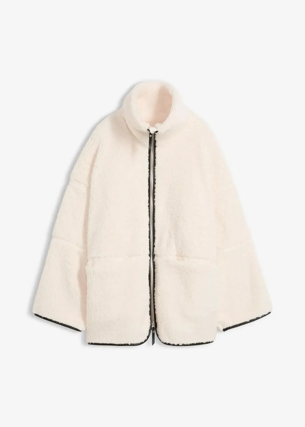 Discount Oversize Teddy-Fleece Jacke Damen Jacken & Mäntel|Bekleidung·Hosen