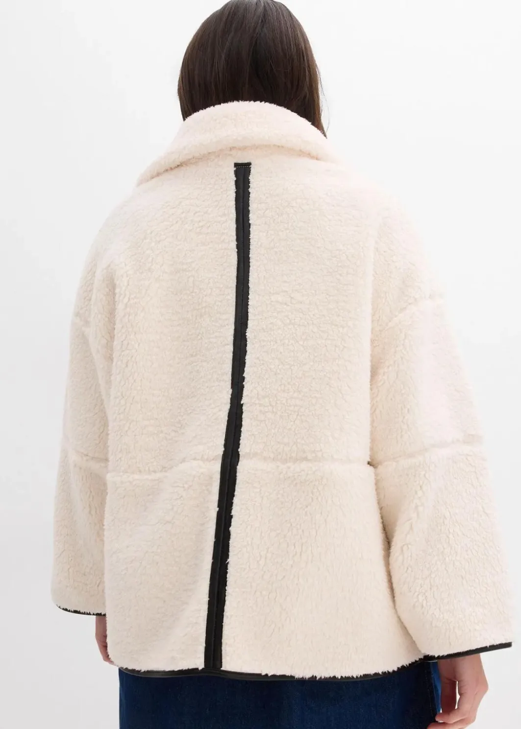 Discount Oversize Teddy-Fleece Jacke Damen Jacken & Mäntel|Bekleidung·Hosen