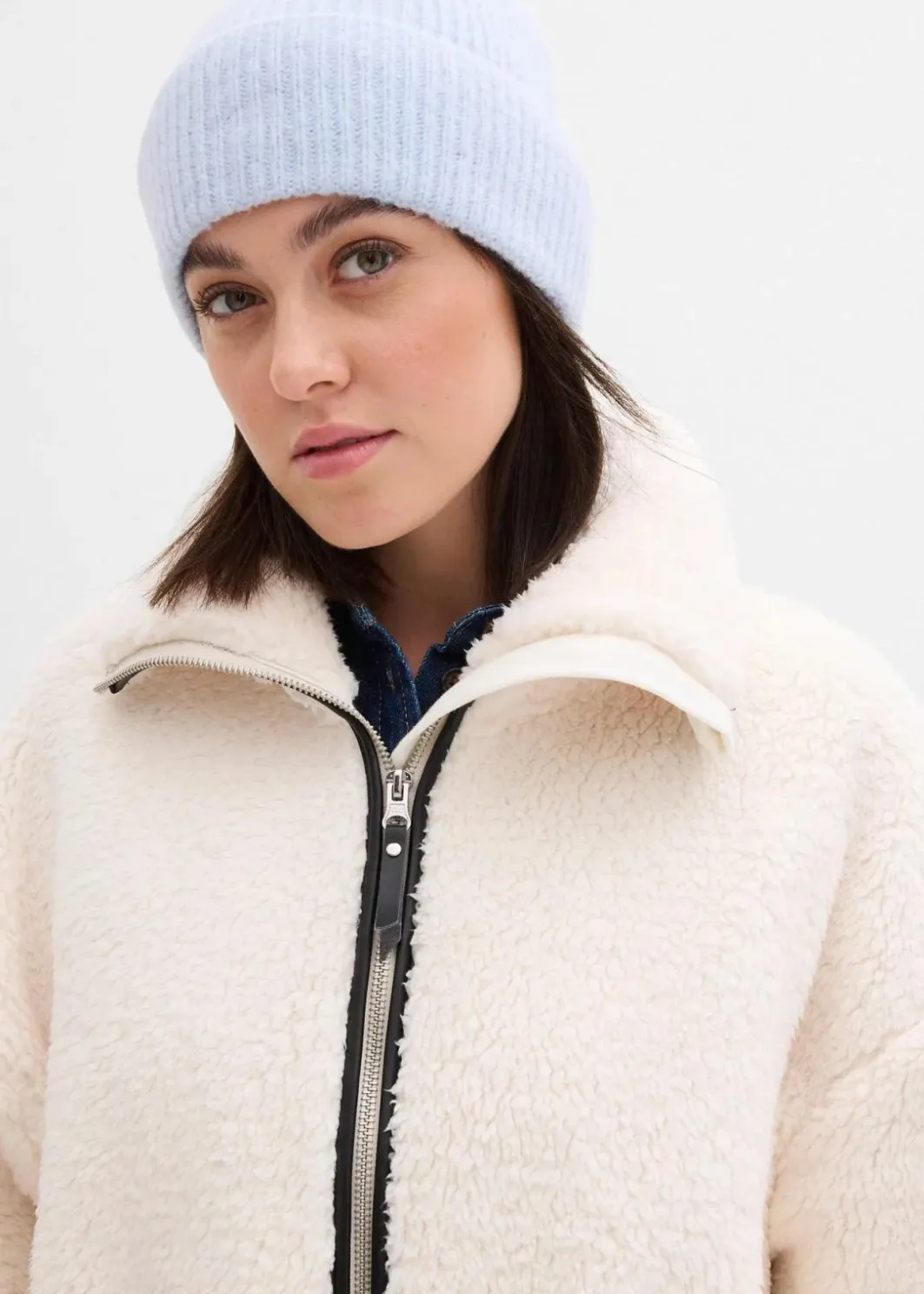 Discount Oversize Teddy-Fleece Jacke Damen Jacken & Mäntel|Bekleidung·Hosen