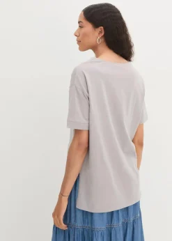 Damen bonprix Shirts & Tops|Nachhaltigere Materialien|Oversize T-Shirt aus reiner Baumwolle