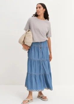 Damen bonprix Shirts & Tops|Nachhaltigere Materialien|Oversize T-Shirt aus reiner Baumwolle