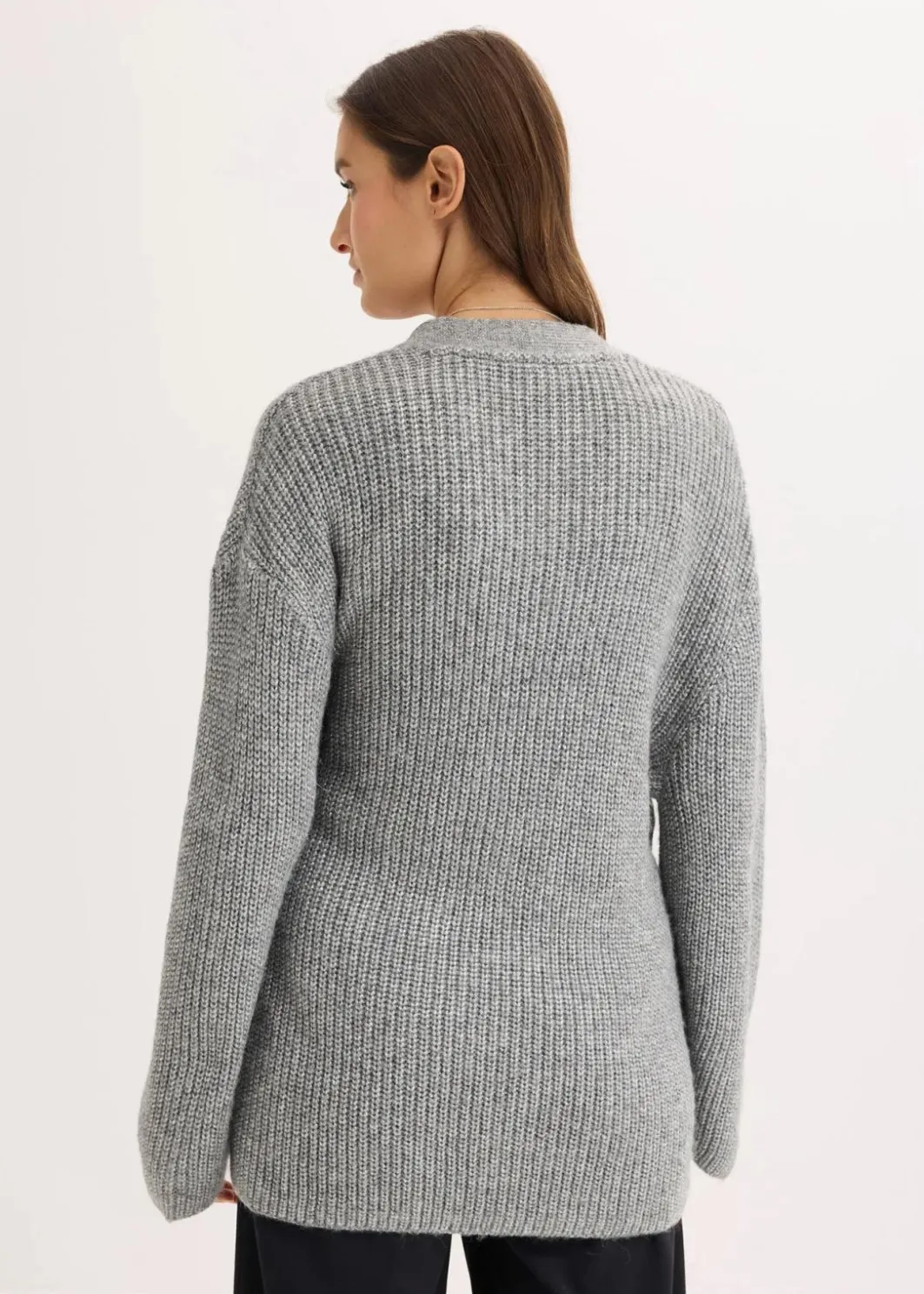Damen bonprix Bekleidung·Jeans|Pullover & Strickjacken|Oversize Wickelcardigan