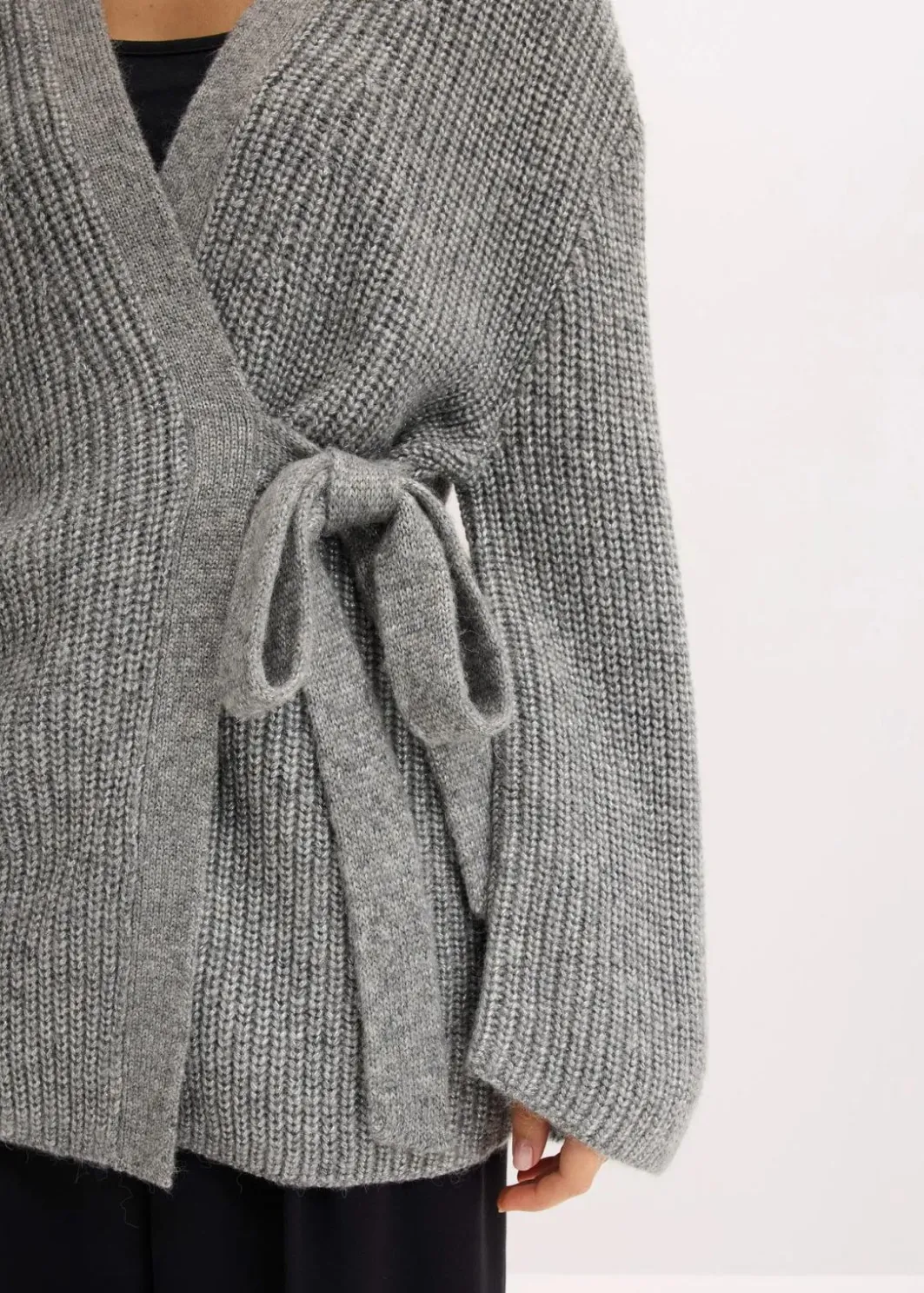 Damen bonprix Bekleidung·Jeans|Pullover & Strickjacken|Oversize Wickelcardigan