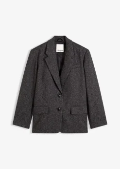 Damen bonprix Bekleidung·Basics|Blazer|Oversize-Blazer aus feinem Viskose-Mix