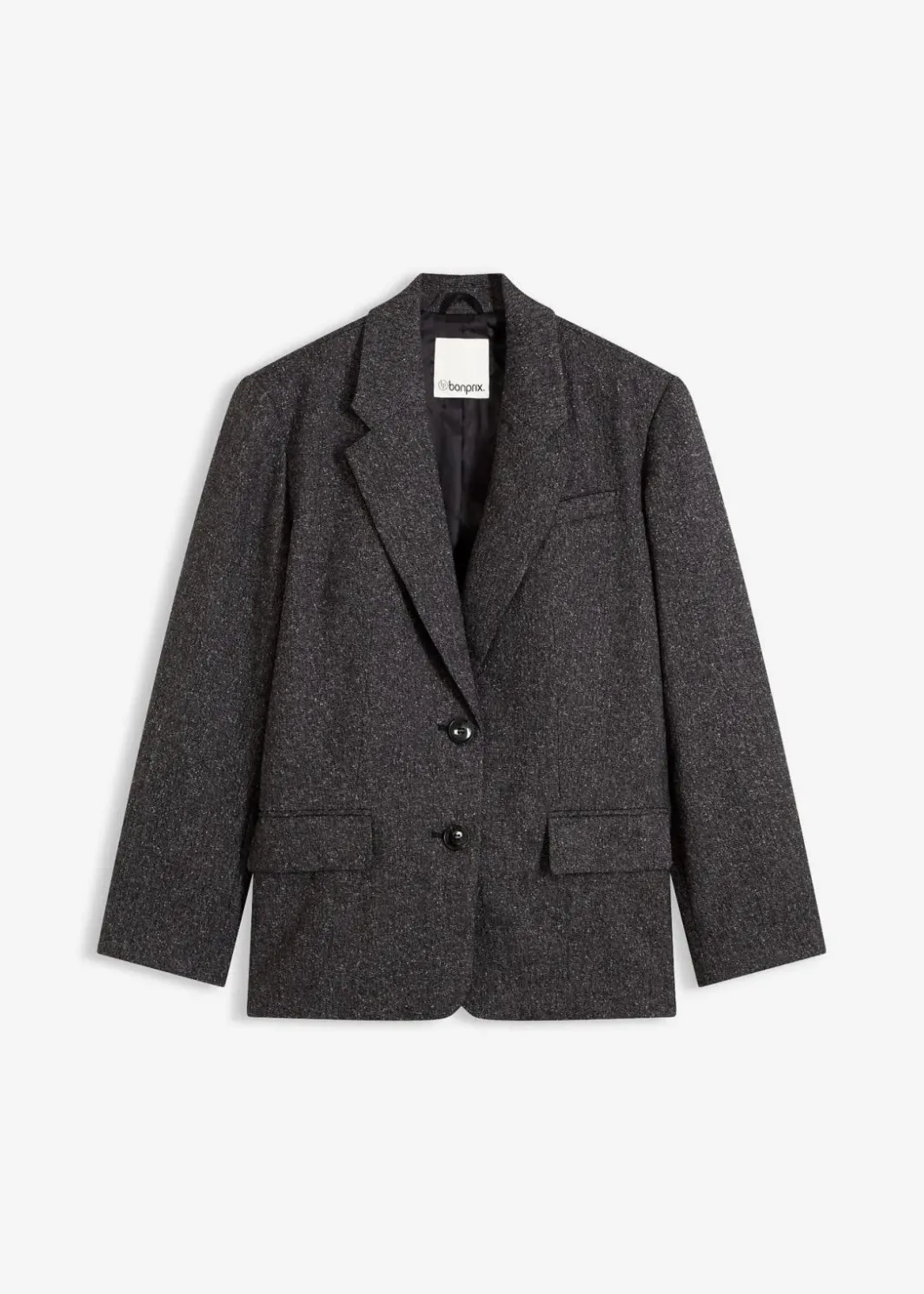 Damen bonprix Bekleidung·Basics|Blazer|Oversize-Blazer aus feinem Viskose-Mix