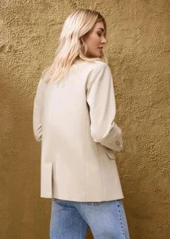 New Oversize-Blazer mit leichten Schulterpolstern Damen Blazer