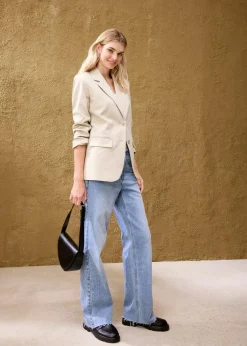 New Oversize-Blazer mit leichten Schulterpolstern Damen Blazer