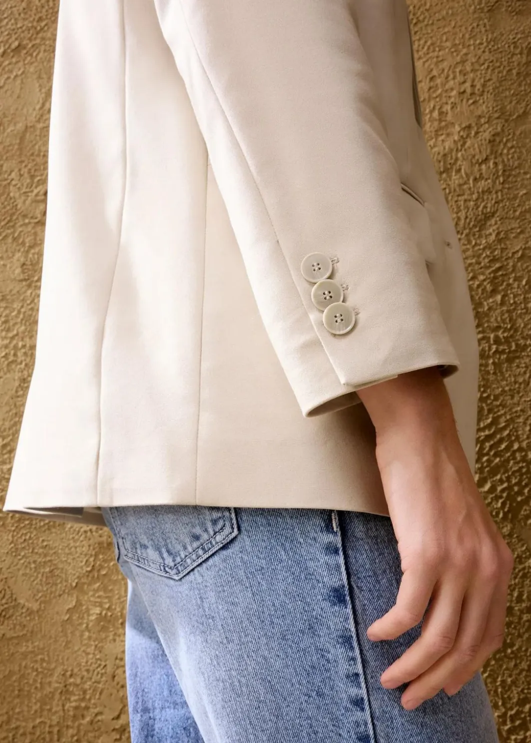 New Oversize-Blazer mit leichten Schulterpolstern Damen Blazer