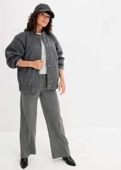 Oversize-Blouson in Wolloptik Damen Bekleidung·Hosen|Jacken & Mäntel