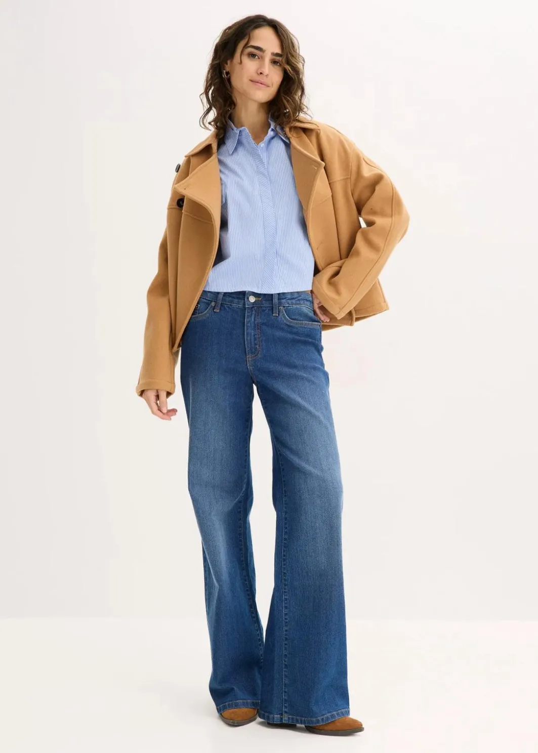 Clearance Oversize-Bluse aus Baumwoll-Mix Damen Bekleidung·Jacken & Mäntel|Blusen & Tuniken