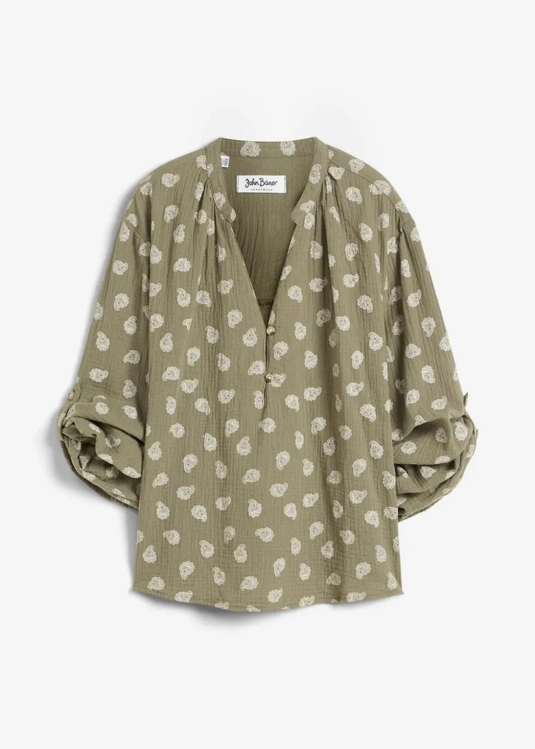 Damen bonprix Bekleidung·Jacken & Mäntel|Blusen & Tuniken|Oversize-Bluse aus luftigem Musselin