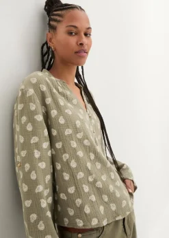 Damen bonprix Bekleidung·Jacken & Mäntel|Blusen & Tuniken|Oversize-Bluse aus luftigem Musselin
