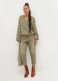 Damen bonprix Bekleidung·Jacken & Mäntel|Blusen & Tuniken|Oversize-Bluse aus luftigem Musselin