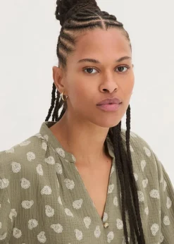 Damen bonprix Bekleidung·Jacken & Mäntel|Blusen & Tuniken|Oversize-Bluse aus luftigem Musselin