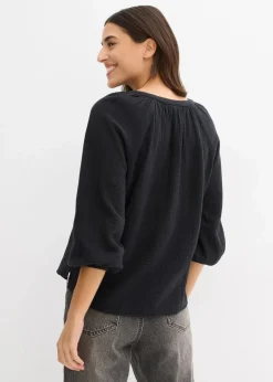 Damen bonprix Blusen & Tuniken|Bekleidung·Jacken & Mäntel|Oversize-Bluse aus Musselin