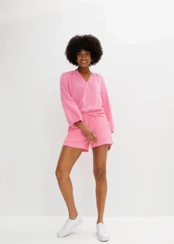 Damen bonprix Blusen & Tuniken|Bekleidung·Jacken & Mäntel|Oversize-Bluse aus Musselin