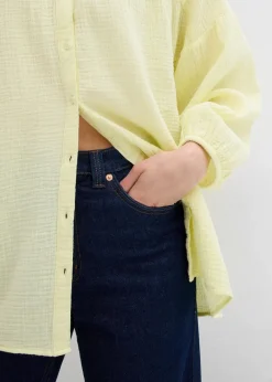 Oversize-Bluse aus Musselin Damen Bekleidung·Jacken & Mäntel|Blusen & Tuniken