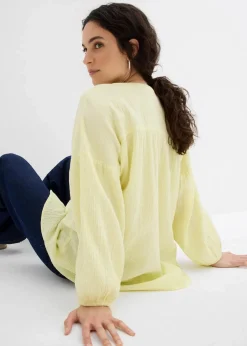 Oversize-Bluse aus Musselin Damen Bekleidung·Jacken & Mäntel|Blusen & Tuniken