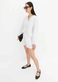 Sale Oversize-Bluse aus Musselin Damen Bekleidung·Jacken & Mäntel|Blusen & Tuniken