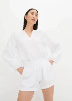 Sale Oversize-Bluse aus Musselin Damen Bekleidung·Jacken & Mäntel|Blusen & Tuniken