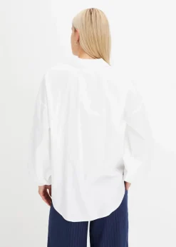 Damen bonprix Bekleidung·Jacken & Mäntel|Blusen & Tuniken|Oversize-Bluse aus reiner Baumwolle