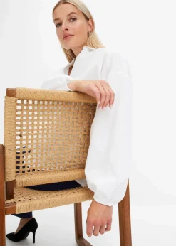 Damen bonprix Bekleidung·Jacken & Mäntel|Blusen & Tuniken|Oversize-Bluse aus reiner Baumwolle