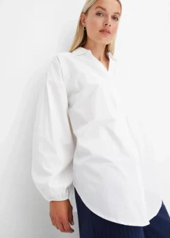 Damen bonprix Bekleidung·Jacken & Mäntel|Blusen & Tuniken|Oversize-Bluse aus reiner Baumwolle