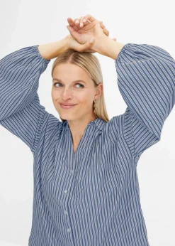 Oversize-Bluse aus reiner Baumwolle Damen Blusen & Tuniken|Bekleidung·Jacken & Mäntel
