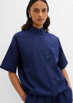 Discount Oversize-Bluse aus reiner Baumwolle Damen Bekleidung·Jacken & Mäntel|Zweiteiler & Sets