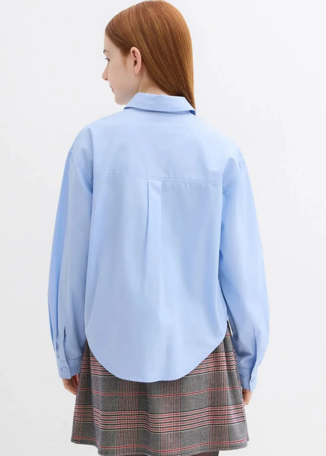 Kinder bonprix Mädchen 9-16 Jahre·Shirts & Blusen|Oversize-Bluse aus reiner Baumwolle