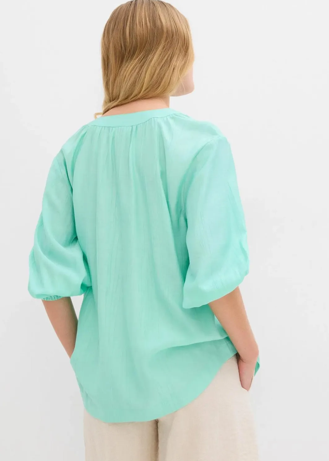 Damen bonprix Blusen & Tuniken|Oversize-Bluse aus softem Viskose-Mix