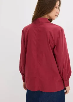 Damen bonprix Blusen & Tuniken|Bekleidung·Jacken & Mäntel|Oversize-Bluse mit Volumenärmel