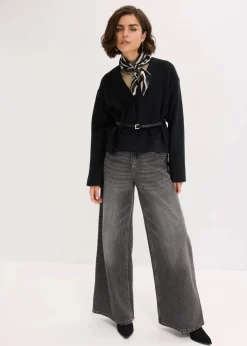 Oversized Blazer mit Gürtel in Wolloptik, ungefüttert Damen Bekleidung·Basics|Blazer