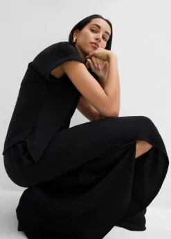 Damen bonprix Zweiteiler & Sets|Blusen & Tuniken|Oversized Bluse aus strukturiertem Crêpe