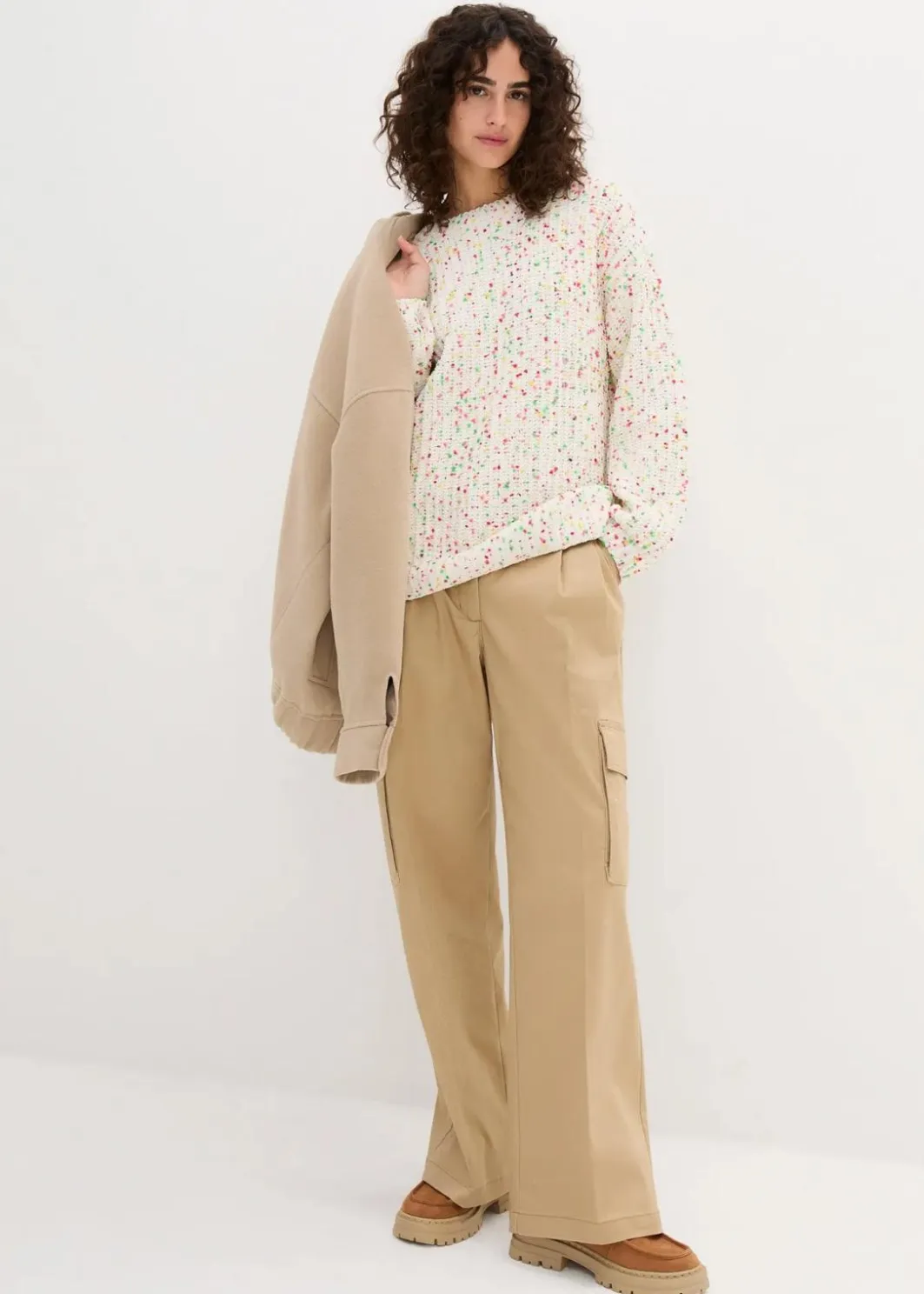 Hot Oversized Grobstrick-Pullover Damen Bekleidung·Umstandsmode|Bekleidung·Jeans