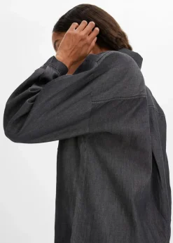 Damen bonprix Bekleidung·Jacken & Mäntel|Nachhaltigere Materialien|Oversized Jeanshemd aus Bio-Baumwolle