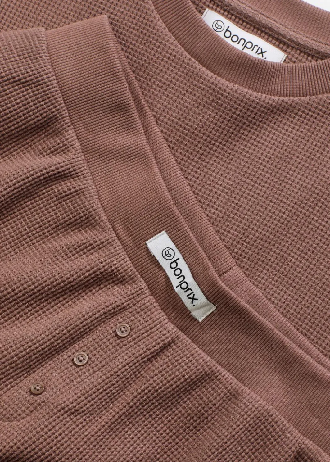Damen bonprix Wäsche·Homewear|Wäsche·Nachtwäsche|Oversized Loungewear Shorty Hausanzug aus Waffeljersey