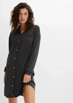 Damen bonprix Wäsche·Basics|Wäsche·Nachtwäsche|Oversized Nachthemd aus reiner Baumwolle