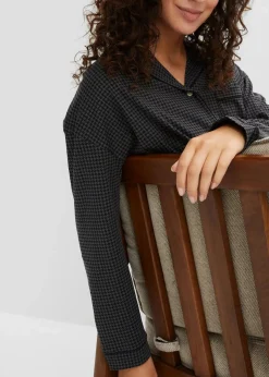 Damen bonprix Wäsche·Basics|Wäsche·Nachtwäsche|Oversized Nachthemd aus reiner Baumwolle