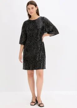 Damen bonprix Festliche Mode|Kleider|Oversized Paillettenkleid